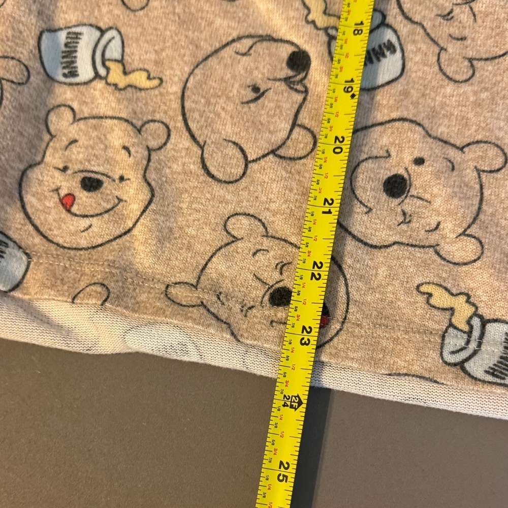 Disney Winnie The Pooh Lightweight Soft Fleece Pajama 2pc Set SZ XL (16-18) - Picture 11 of 11